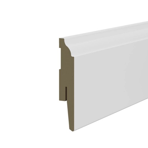 Listwa MDF 10cm - biała, ryflowana Z3