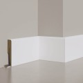 Listwa MDF 8cm MP - biała, gładka W2
